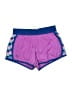 Justice 100% Polyester Hearts Purple Athletic Shorts Size 10 - photo 1