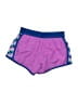 Justice 100% Polyester Hearts Purple Athletic Shorts Size 10 - photo 2