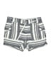 Athleta 100% Linen Stripes Blue Gray Shorts Size 8 - photo 1