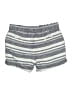 Athleta 100% Linen Stripes Blue Gray Shorts Size 8 - photo 2