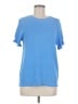 Anne Klein Blue Short Sleeve Top Size M - photo 1