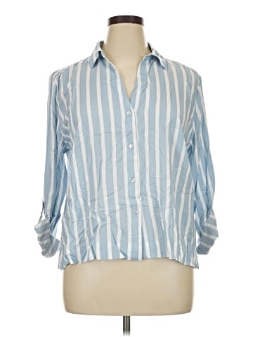 Jane and Delancey 3/4 Sleeve Button-Down Shirt (view 1)