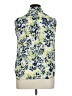 Liz Claiborne 100% Polyester Floral Green Sleeveless Blouse Size XL Petite - photo 2