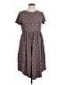 Unbranded Polka Dots Gray Casual Dress Size L - photo 1