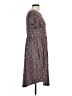 Unbranded Polka Dots Gray Casual Dress Size L - photo 4