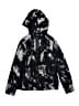 Athletic Works 100% Polyester Print Black Windbreaker Size 10 - 12 - photo 1