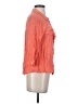Lil 100% Viscose Orange 3/4 Sleeve Button-Down Shirt Size 4 - photo 4