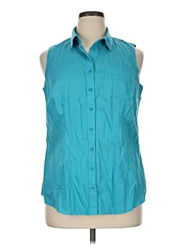 Coldwater Creek Sleeveless Button-Down Shirt (view 1)