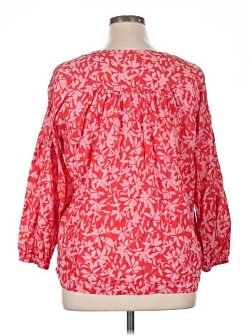 Caslon 3/4 Sleeve Blouse (view 2)