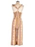 AUW 100% Rayon Paisley Gold Jumpsuit Size M - photo 2