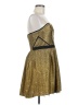 Ecote 100% Polyester Metallic Gold Cocktail Dress Size M - photo 4
