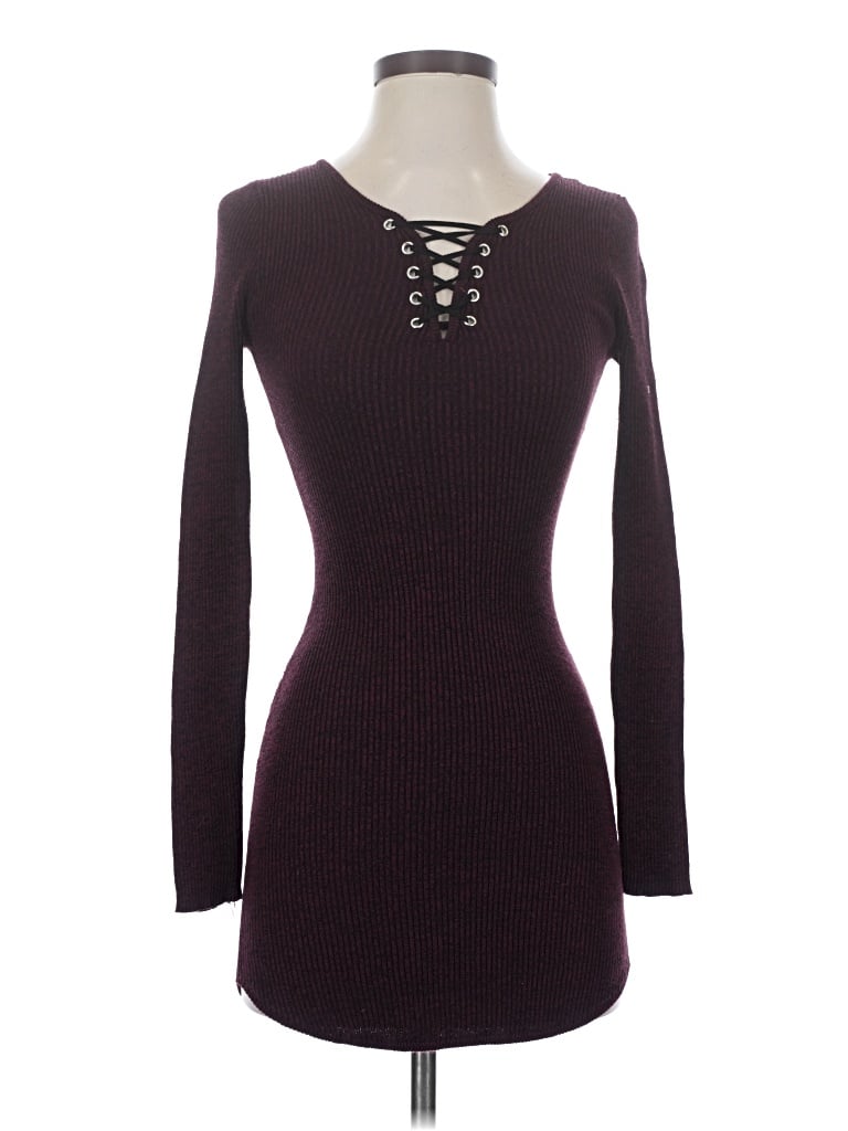 Pre-owned No Boundaries Casual Dress In Burgundy