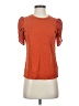 MICHAEL Michael Kors Solid Orange Short Sleeve Top Size S - photo 1