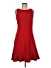 Ann Taylor Solid Red Casual Dress Size 8 - photo 1