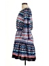 Eliza J 100% Polyester Print Blue Casual Dress Size 8 - photo 5