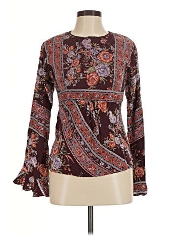 Plenty By Tracy Reese Long Sleeve Silk Top (view 1)