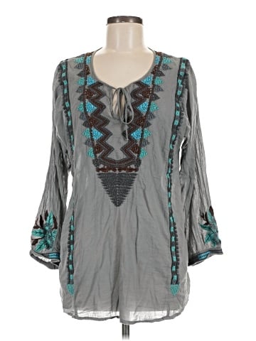 Biya 3/4 Sleeve Blouse (view 1)