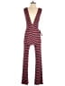 Reformation Stripes Burgundy Jumpsuit Size M - photo 1