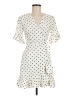 WAYF Polka Dots Ivory Casual Dress Size 8 - photo 1