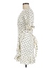 WAYF Polka Dots Ivory Casual Dress Size 8 - photo 5