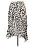 Lewit 100% Silk Animal Print Ivory Silk Skirt Size 12 - photo 1