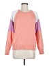 Evereve 100% Cotton Color Block Pink Sweatshirt Size M - photo 1