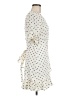 WAYF Polka Dots Ivory Casual Dress Size 8 - photo 4