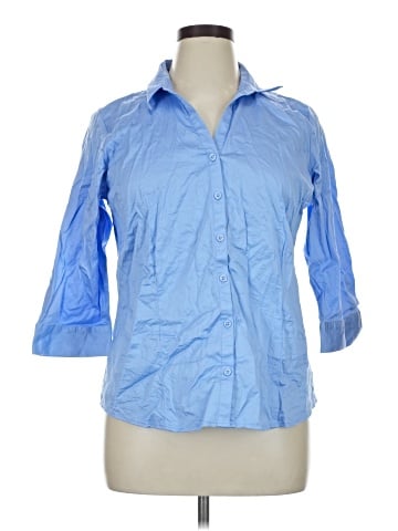 Dana Buchman 3/4 Sleeve Button-Down Shirt (view 1)