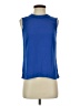 J.Crew 100% Polyester Blue Sleeveless Blouse Size 00 - photo 1
