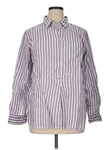 Lauren by Ralph Lauren Long Sleeve Button-Down Shirt (view 1)