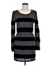 Bar III Stripes Gray Casual Dress Size M - photo 1
