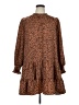 Nine West 100% Polyester Animal Print Brown Casual Dress Size XL - photo 1