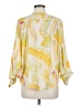 Pilcro Print Yellow 3/4 Sleeve Blouse Size M - photo 2