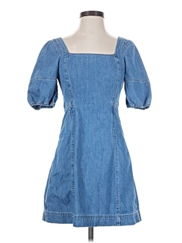 Madewell The Denim Maisie MIni Dress in Fennwood Wash (view 1)
