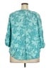 St. John's Bay Teal 3/4 Sleeve Blouse Size 2X - photo 2