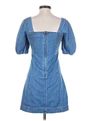 Madewell The Denim Maisie MIni Dress in Fennwood Wash (view 2)