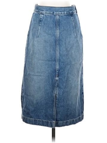 Madewell Denim Midi Pencil Skirt in Billings Wash (view 1)