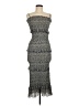 Mable 100% Polyester Animal Print Gray Cocktail Dress Size M - photo 1