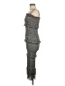 Mable 100% Polyester Animal Print Gray Cocktail Dress Size M - photo 5