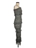 Mable 100% Polyester Animal Print Gray Cocktail Dress Size M - photo 4