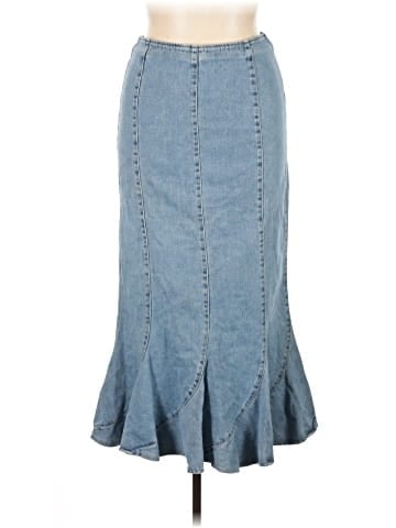 Newport News Denim Skirt (view 1)
