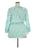 Lane Bryant Stripes Green 3/4 Sleeve Blouse Size 22 - 24 Plus - photo 2