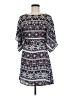 BCBGMAXAZRIA 100% Polyester Print Blue Casual Dress Size M - photo 1