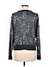 DKNY Animal Print Silver Pullover Sweater Size M - photo 2