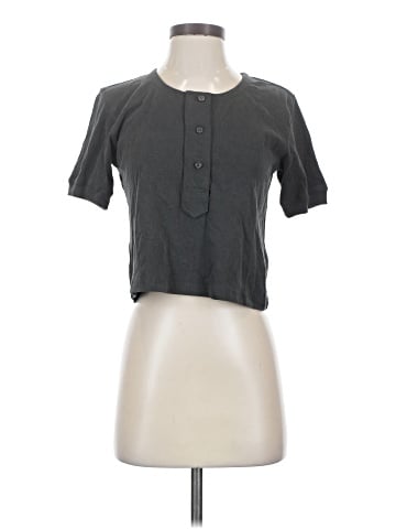 The Great. Short Sleeve Henley (view 1)