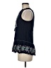 Max Studio 100% Rayon Blue Sleeveless Top Size M - photo 5