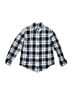 Janie and Jack Plaid Blue Long Sleeve Button-Down Shirt Size 4 - photo 1