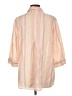 Chico's 100% Linen Stripes Pink 3/4 Sleeve Button-Down Shirt Size Lg (2) - photo 2