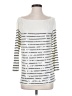 J.Crew Collection Silver 3/4 Sleeve Top Size S - photo 1
