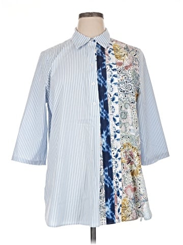 Chico's 3/4 Sleeve Button-Down Shirt (view 1)